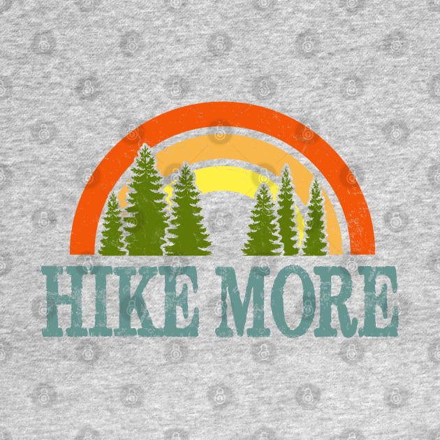 Hike More Retro Rainbow by Jitterfly